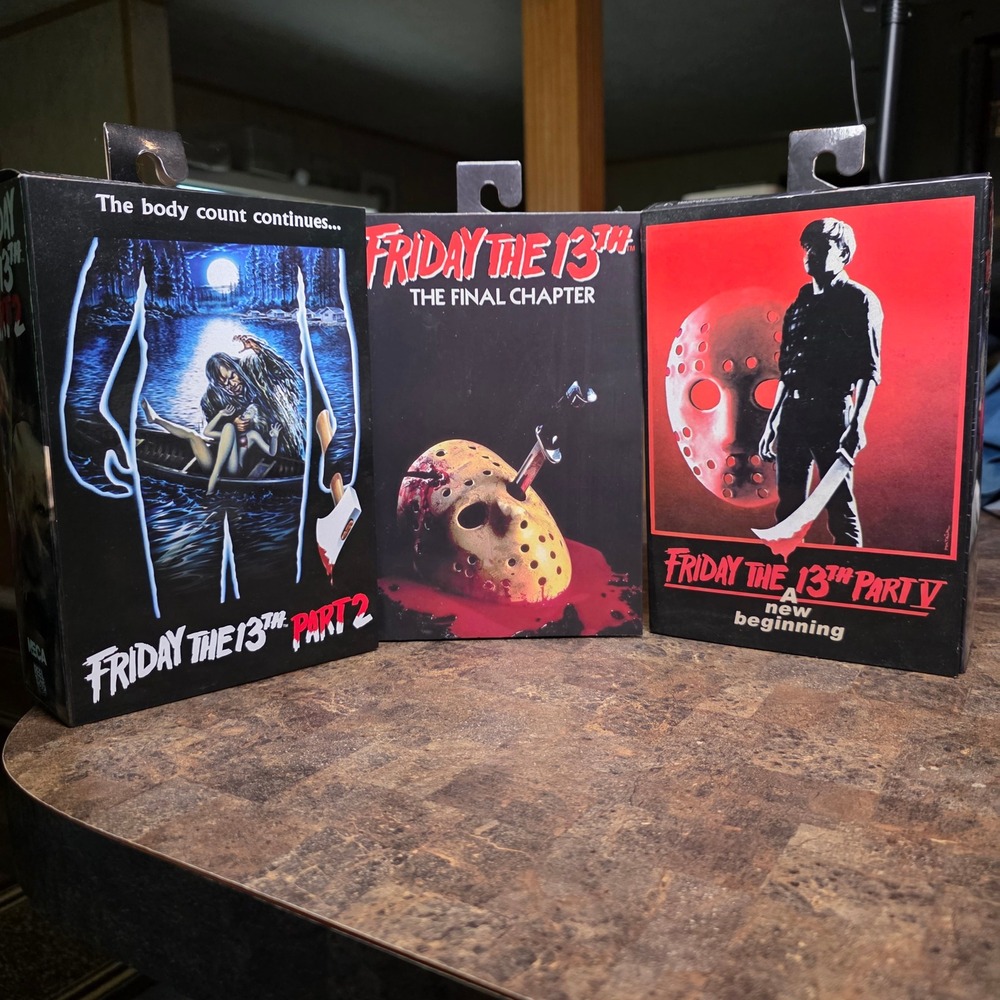NECA Friday the 13th Jason Voorhees Ultimate Figure Lot Part 2 4 5 Horror Bundle